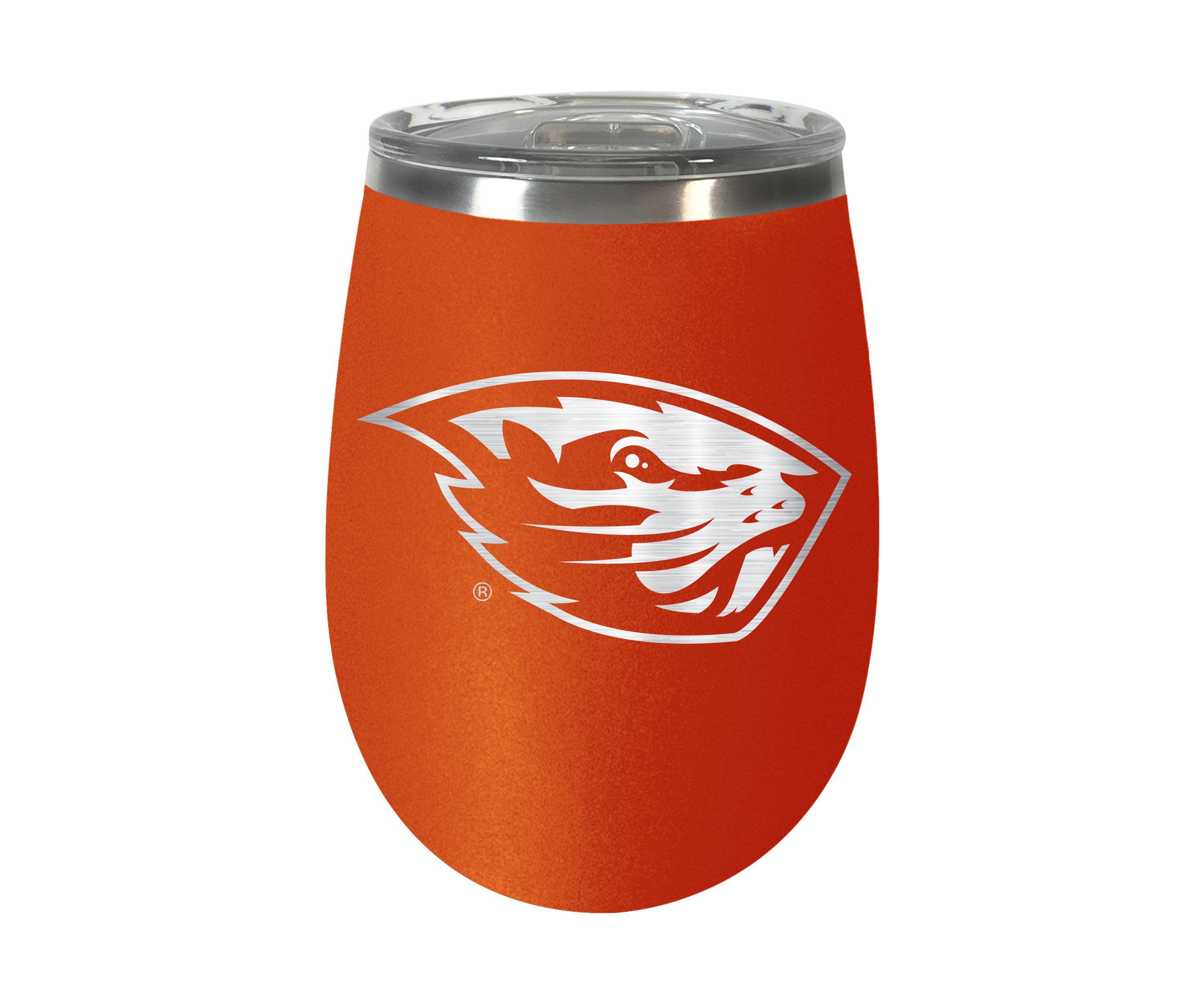 NCAA Oregon State Beavers 10 Ounce Team Colored Wine Tumbler
