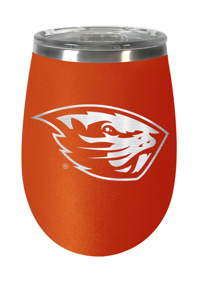NCAA Oregon State Beavers 10 Ounce Team Colored Wine Tumbler