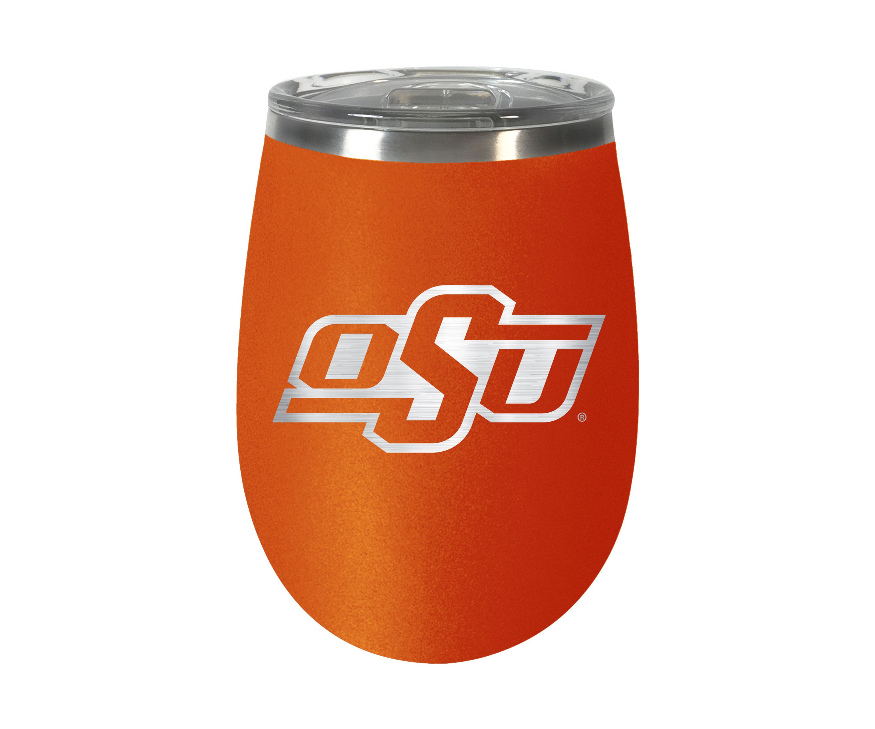 NCAA Oklahoma State Cowboys 10 Ounce Team Colored Wine Tumbler
