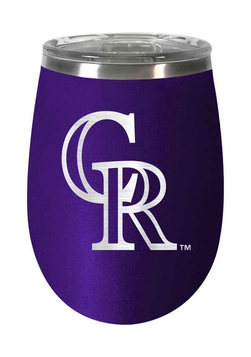 MLB Colorado Rockies  10 Ounce Team Colored Wine Tumbler