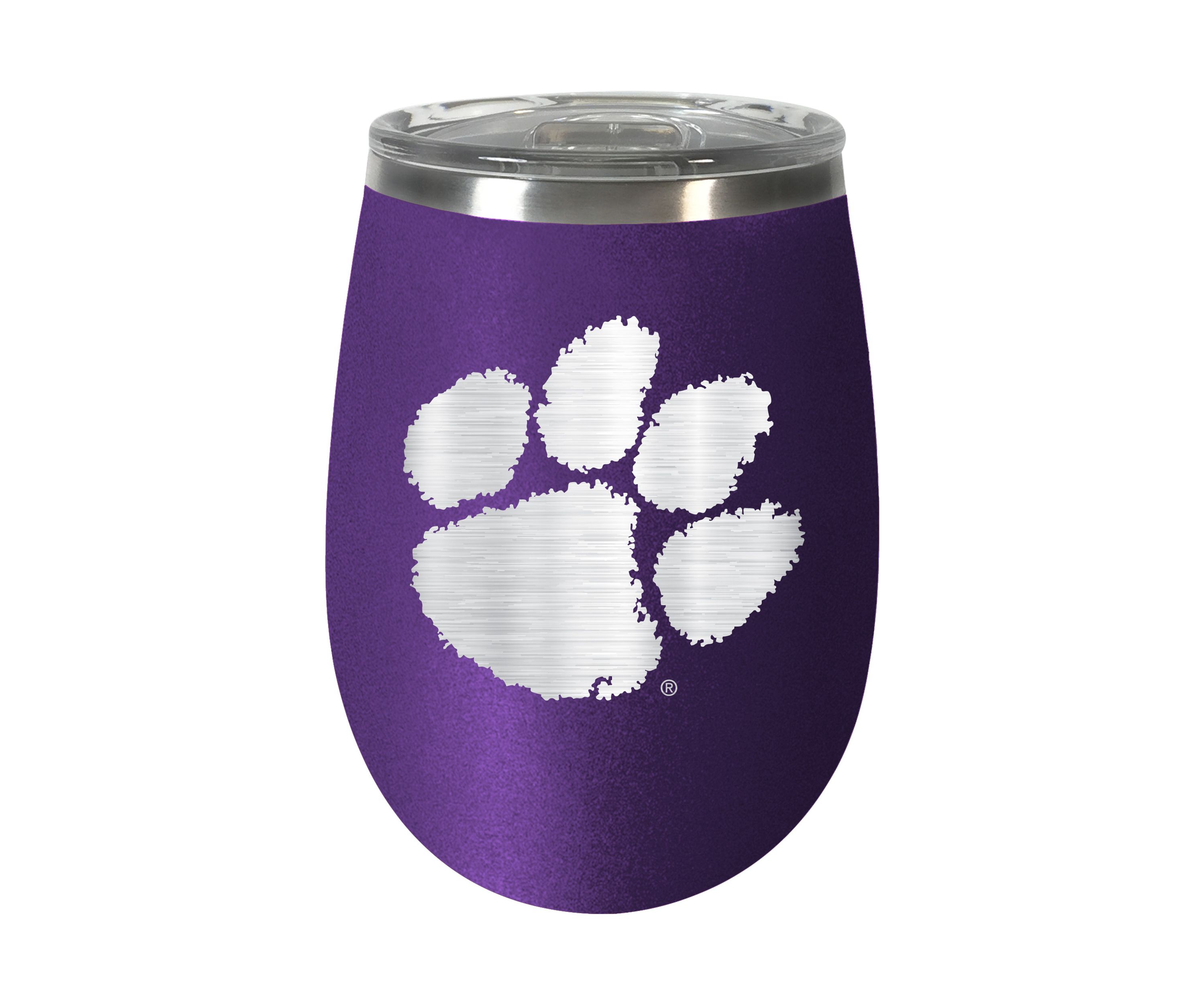 NCAA Clemson Tigers 10 Ounce  Team Colored Wine Tumbler