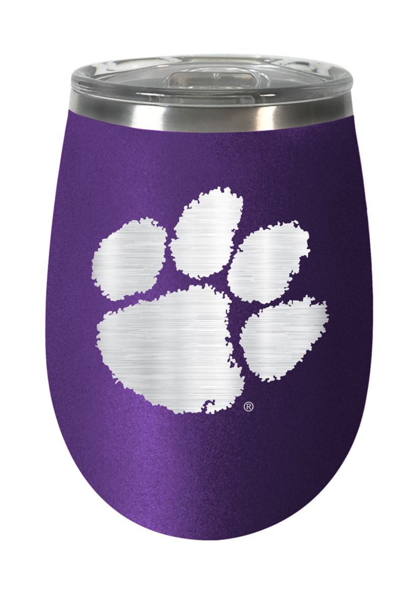 NCAA Clemson Tigers 10 Ounce  Team Colored Wine Tumbler