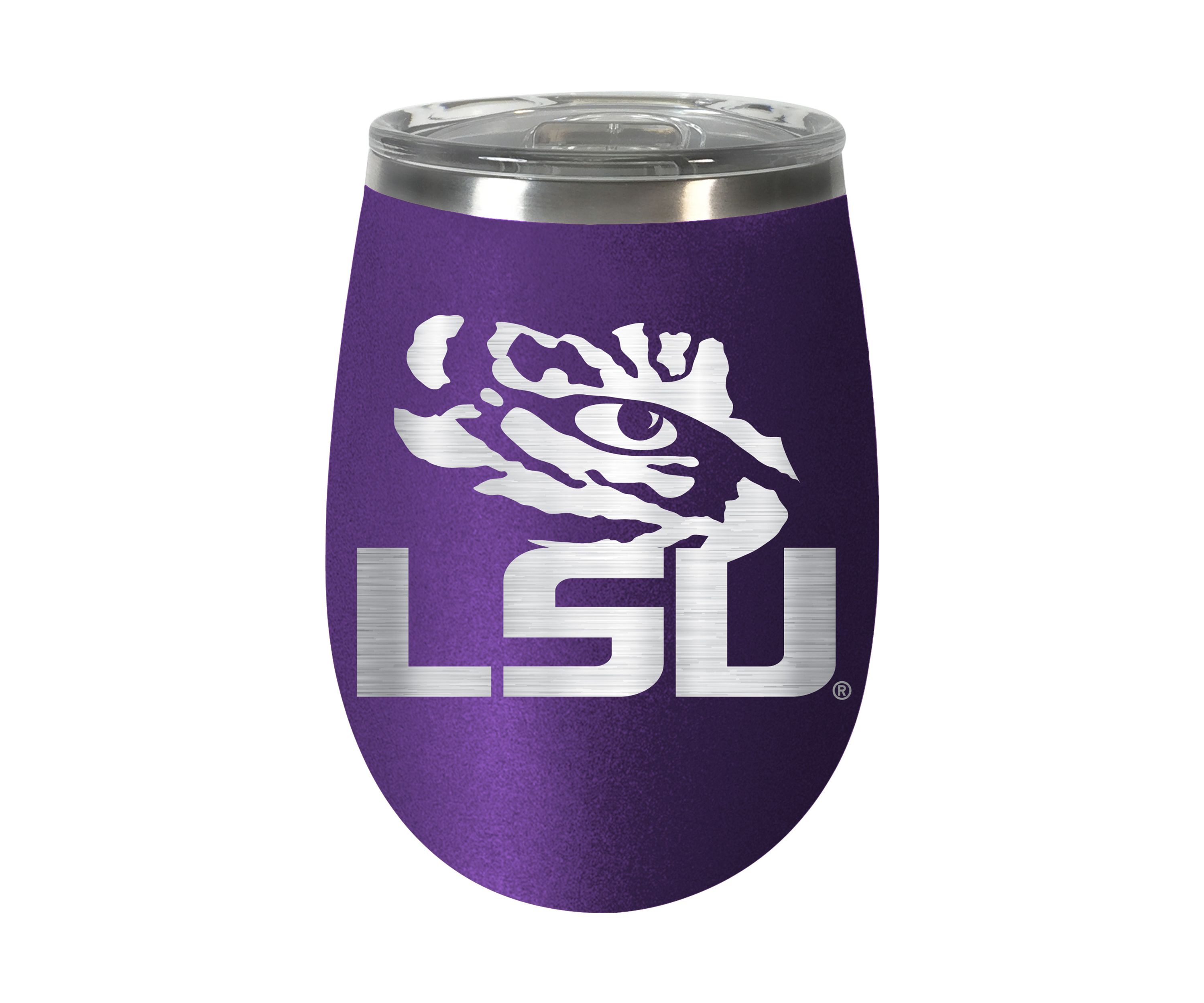 NCAA LSU Tigers  10 Ounce Team Colored Wine Tumbler