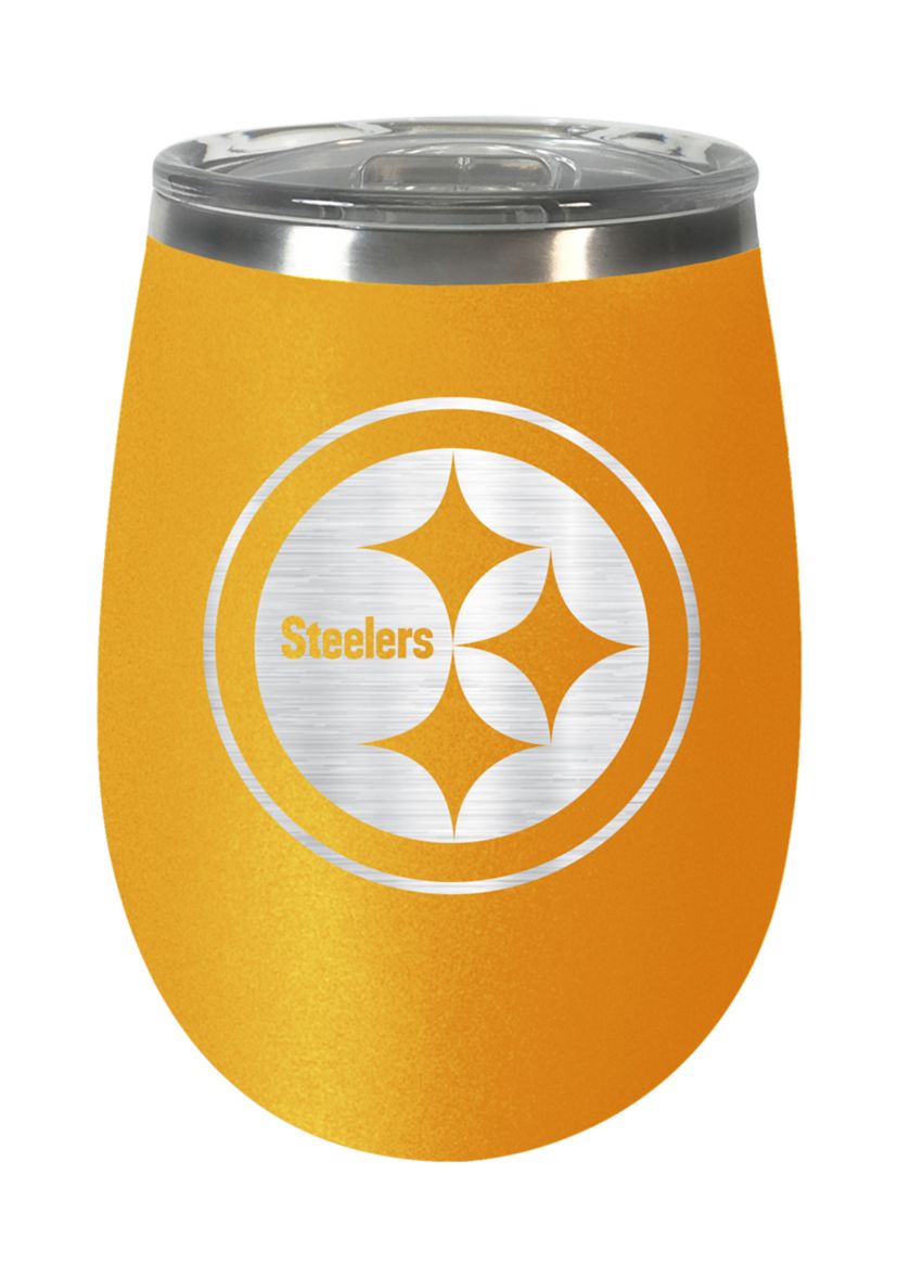 NFL Pittsburgh Steelers 10 Ounce Team Colored Wine Tumbler