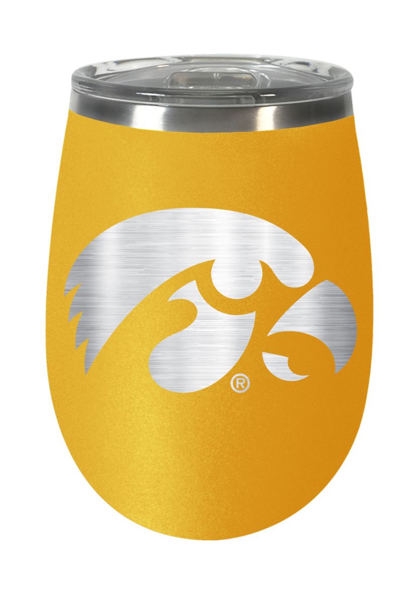 NCAA Iowa Hawkeyes 10 Ounce Team Colored Wine Tumbler
