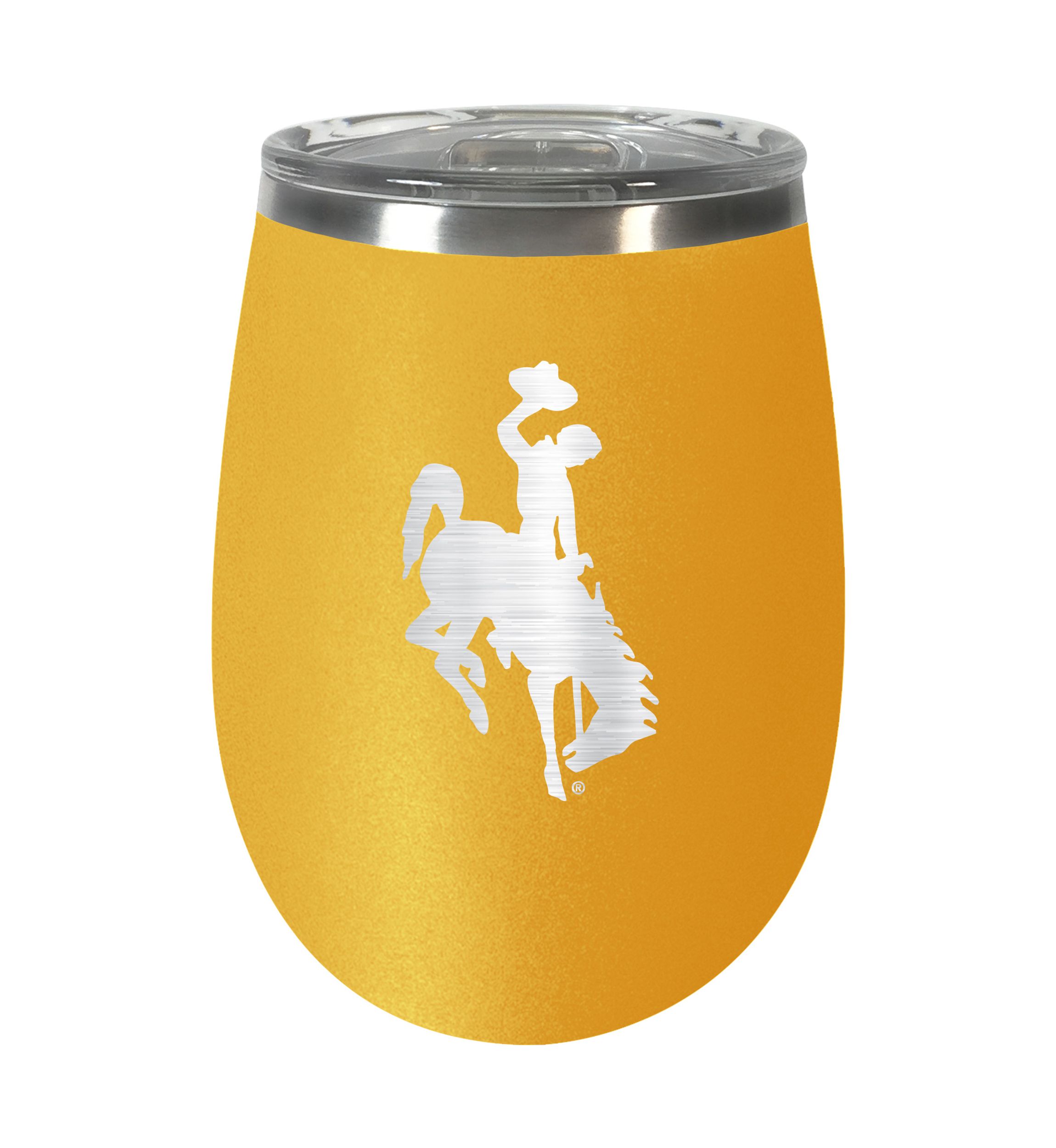 NCAA Wyoming Cowboys 10 Ounce Team Colored Wine Tumbler
