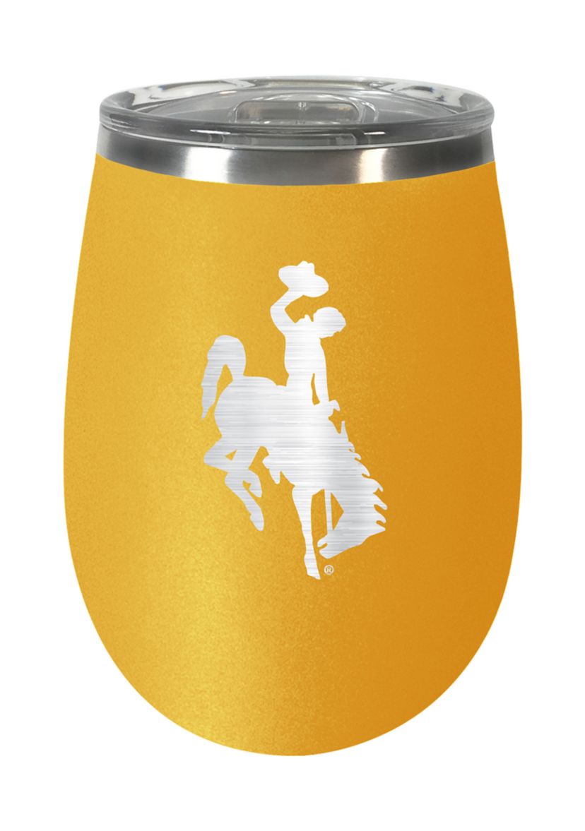 NCAA Wyoming Cowboys 10 Ounce Team Colored Wine Tumbler