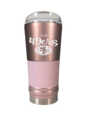 NFL San Francisco 49ers 24 Ounce Rose Gold Draft Tumbler