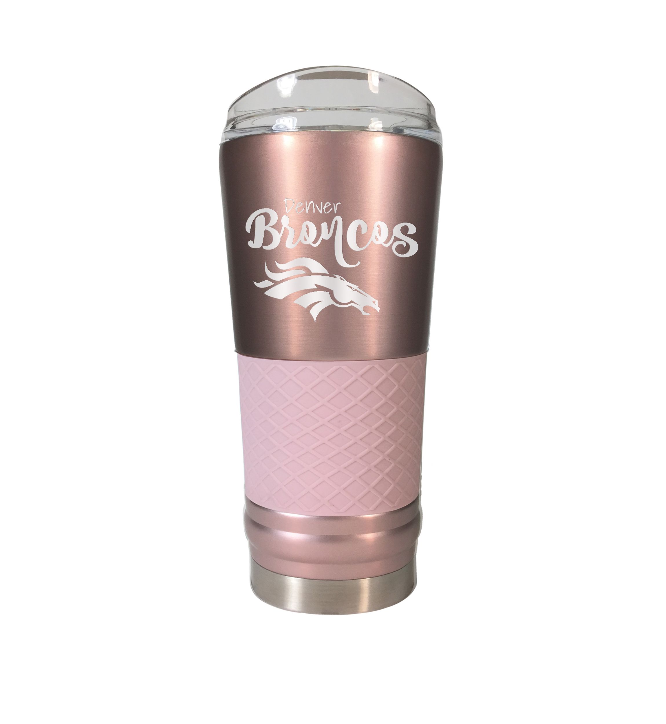 NFL Denver Broncos 24 Ounce Rose Gold Draft Tumbler