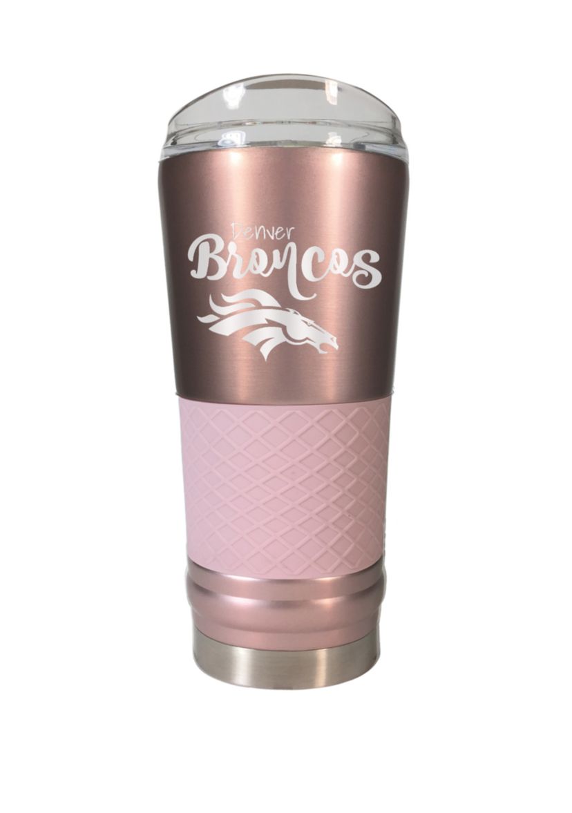 NFL Denver Broncos 24 Ounce Rose Gold Draft Tumbler