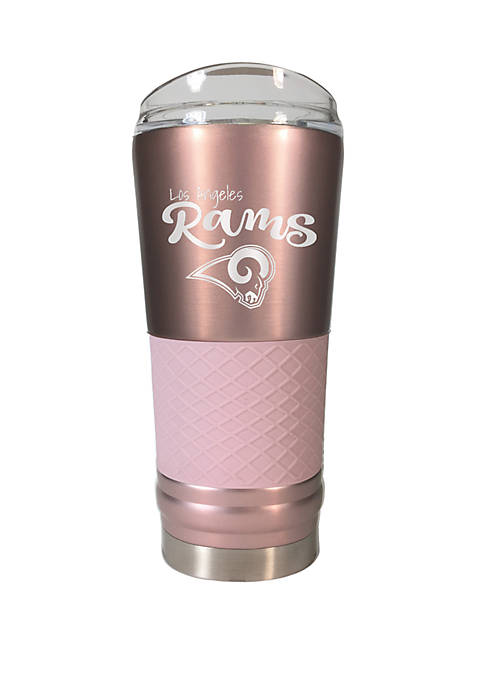 NFL Los Angeles Rams 24 Ounce Rose Gold Draft Tumbler