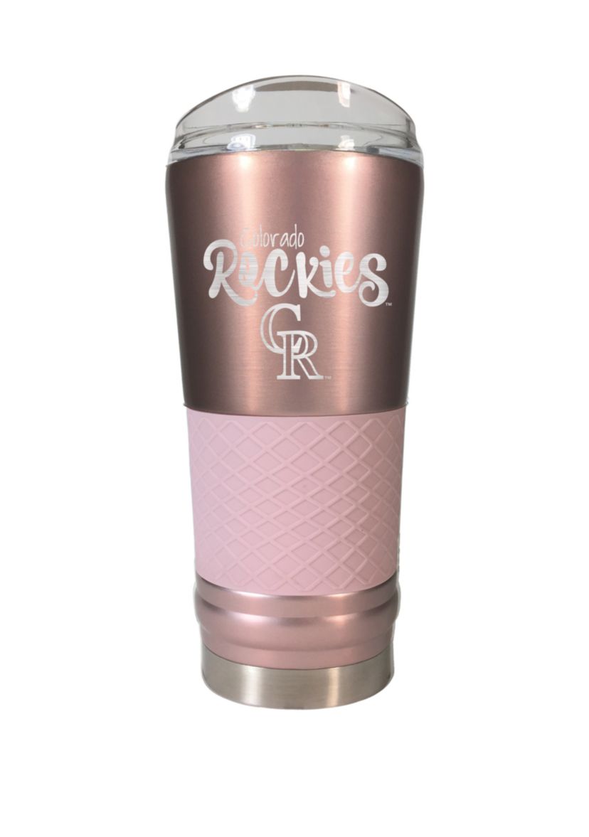 MLB Colorado Rockies 24 Ounce Rose Gold Draft Tumbler