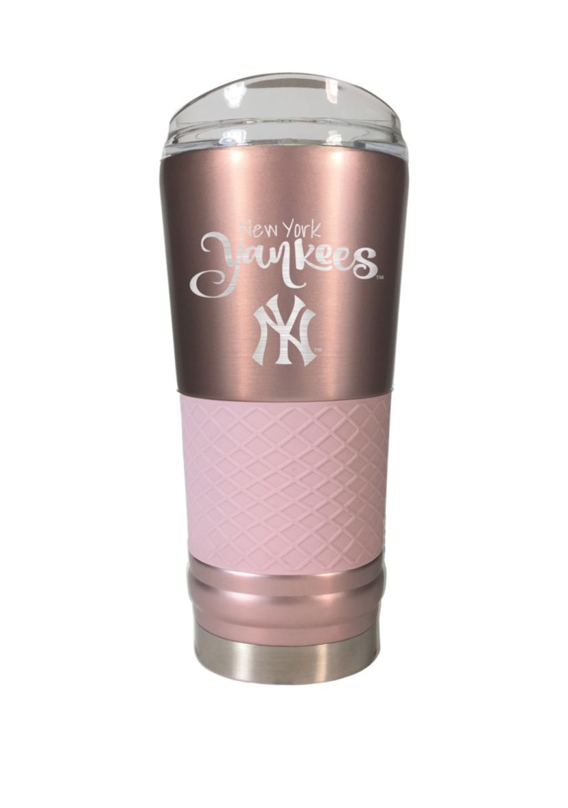 MLB New York  Yankees 24 oz Rose Gold Draft Tumbler