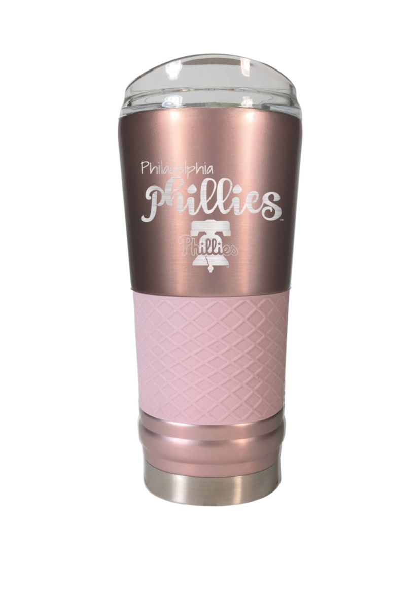 MLB Philadelphia Phillies 24 oz Rose Gold Draft Tumbler