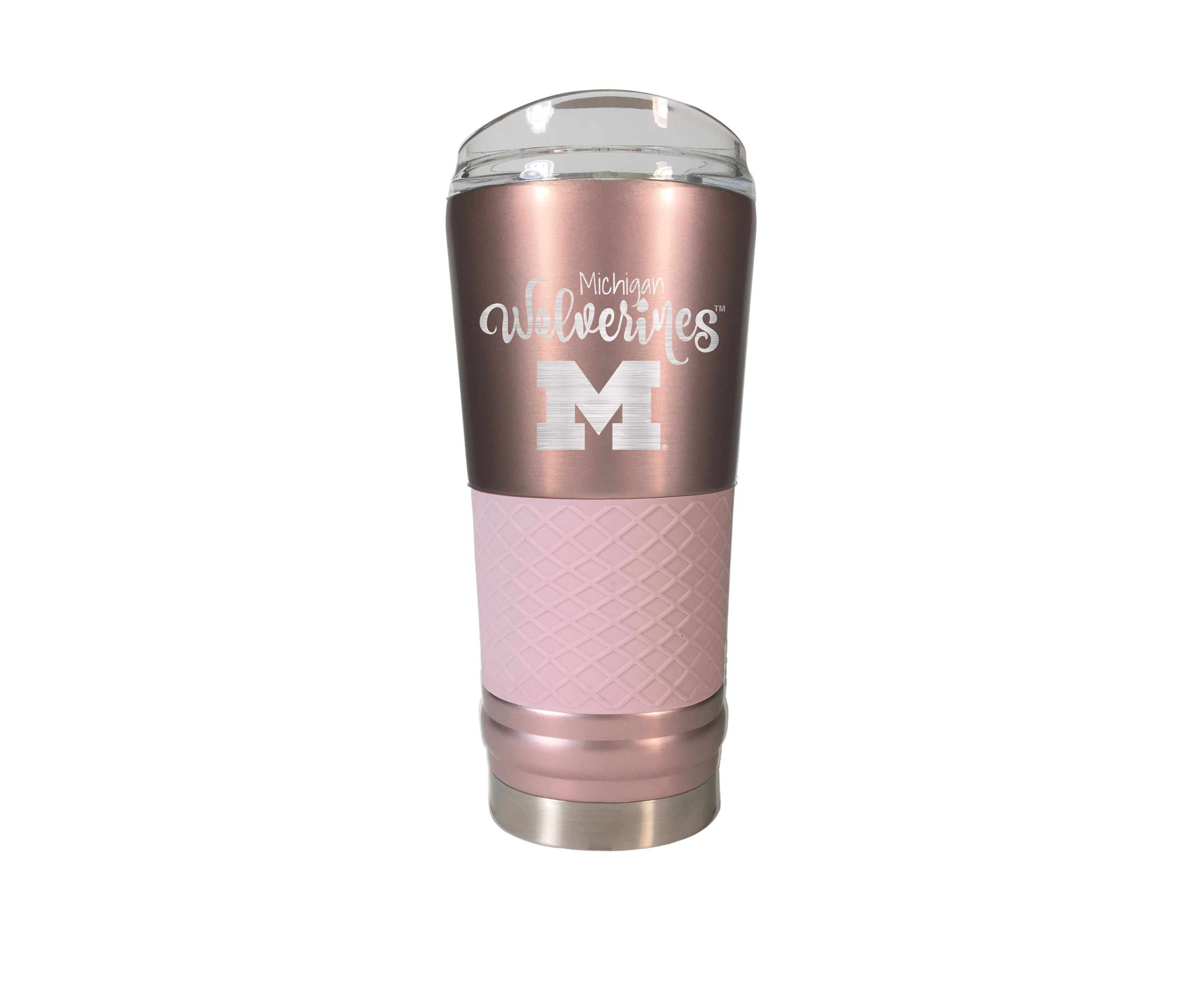 NCAA Michigan Wolverines 24 Ounce Rose Gold Draft Tumbler