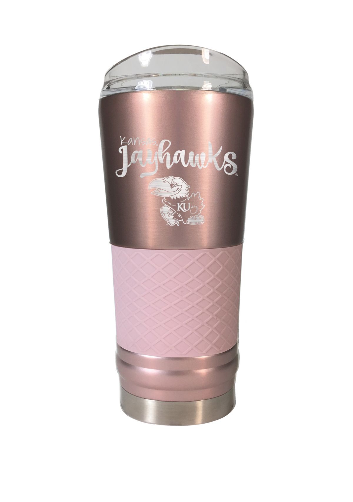 NCAA Kansas Jayhawks 24 Ounce Rose Gold Draft Tumbler