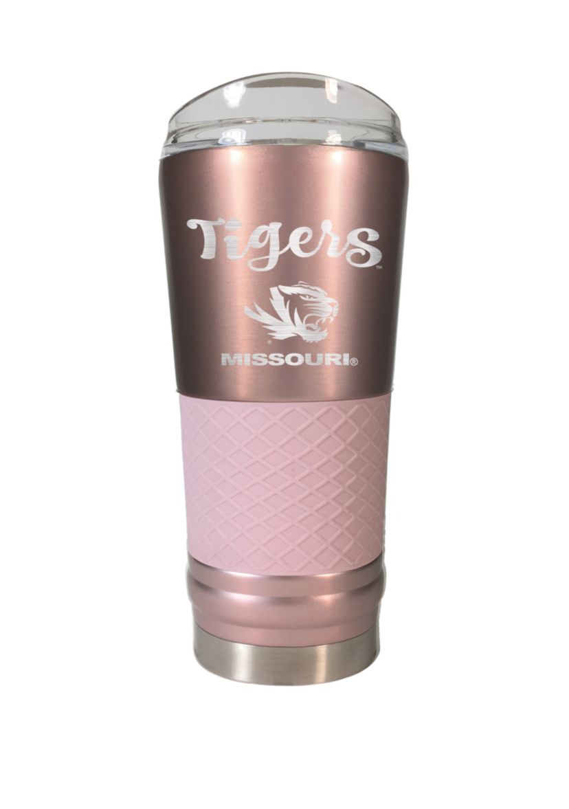 NCAA Missouri Tigers 24 Ounce Rose Gold Draft Tumbler