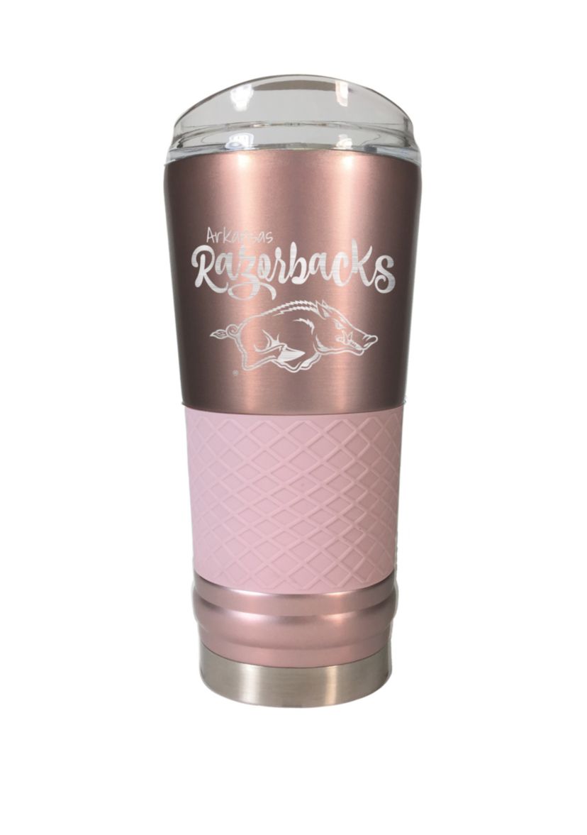 NCAA Arkansas Razorbacks 24 Ounce Rose Gold Draft Tumbler