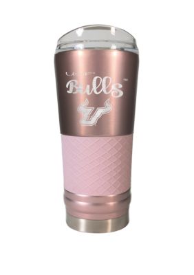Great American Products NCAA South Florida Bulls 24 Ounce Rose Gold Draft Tumbler