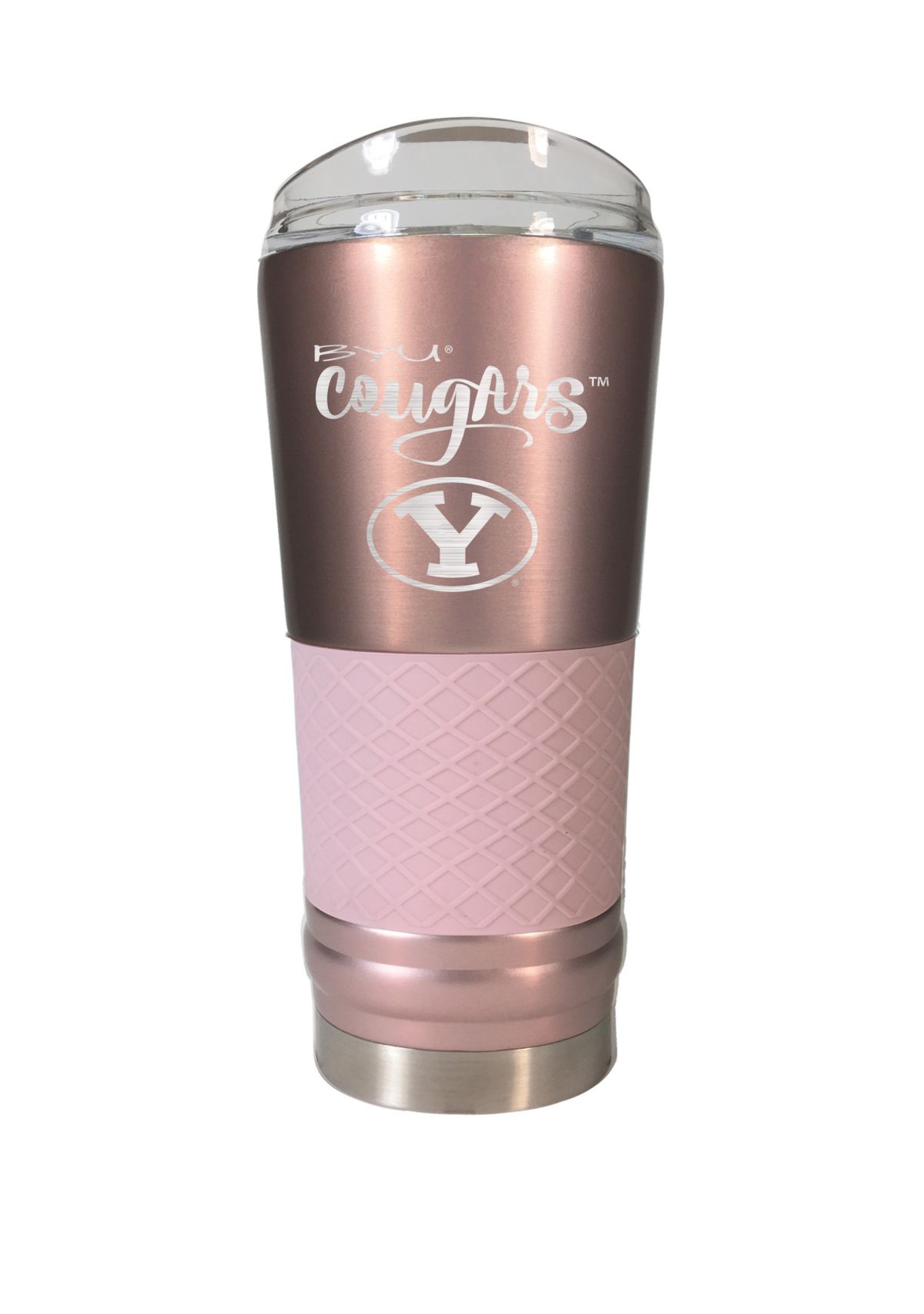 NCAA BYU Cougars 24 Ounce Rose Gold Draft Tumbler
