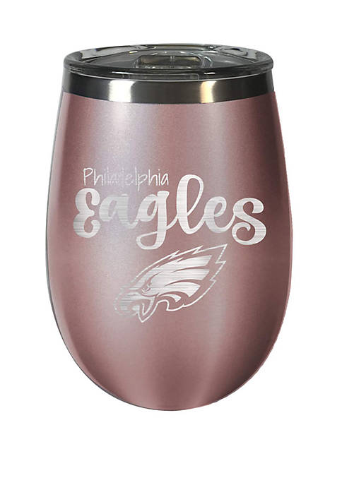 NFL Philadelphia Eagles 12 Ounce Rose Gold Wine Tumbler
