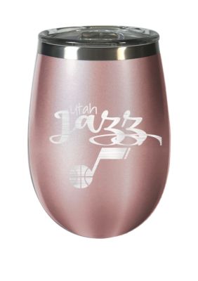 Great American Products NBA Utah Jazz 12 Ounce Rose Gold Wine Tumbler