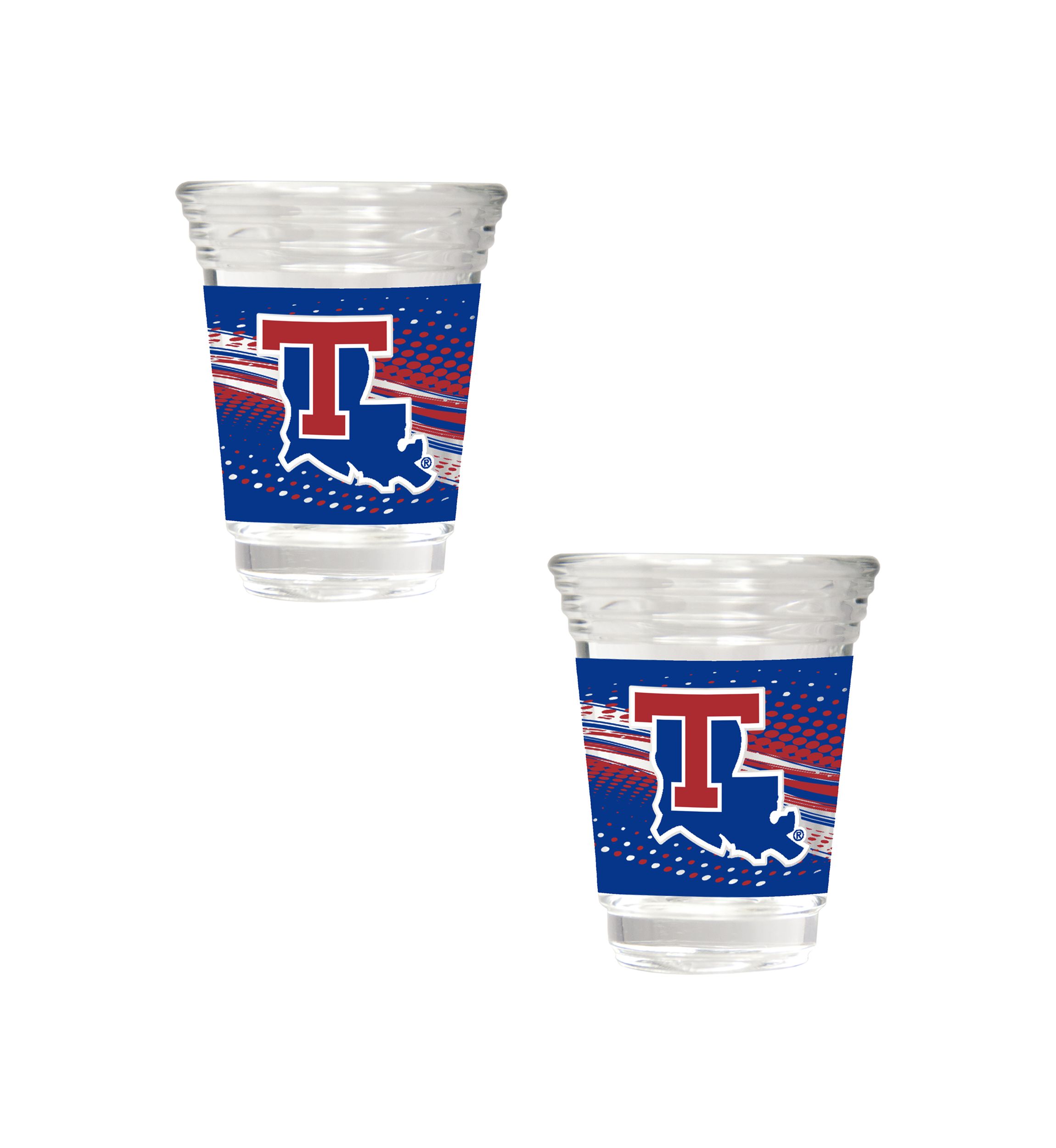  NCAA Louisiana Tech Bulldogs 2 Ounce Party Shot Set  