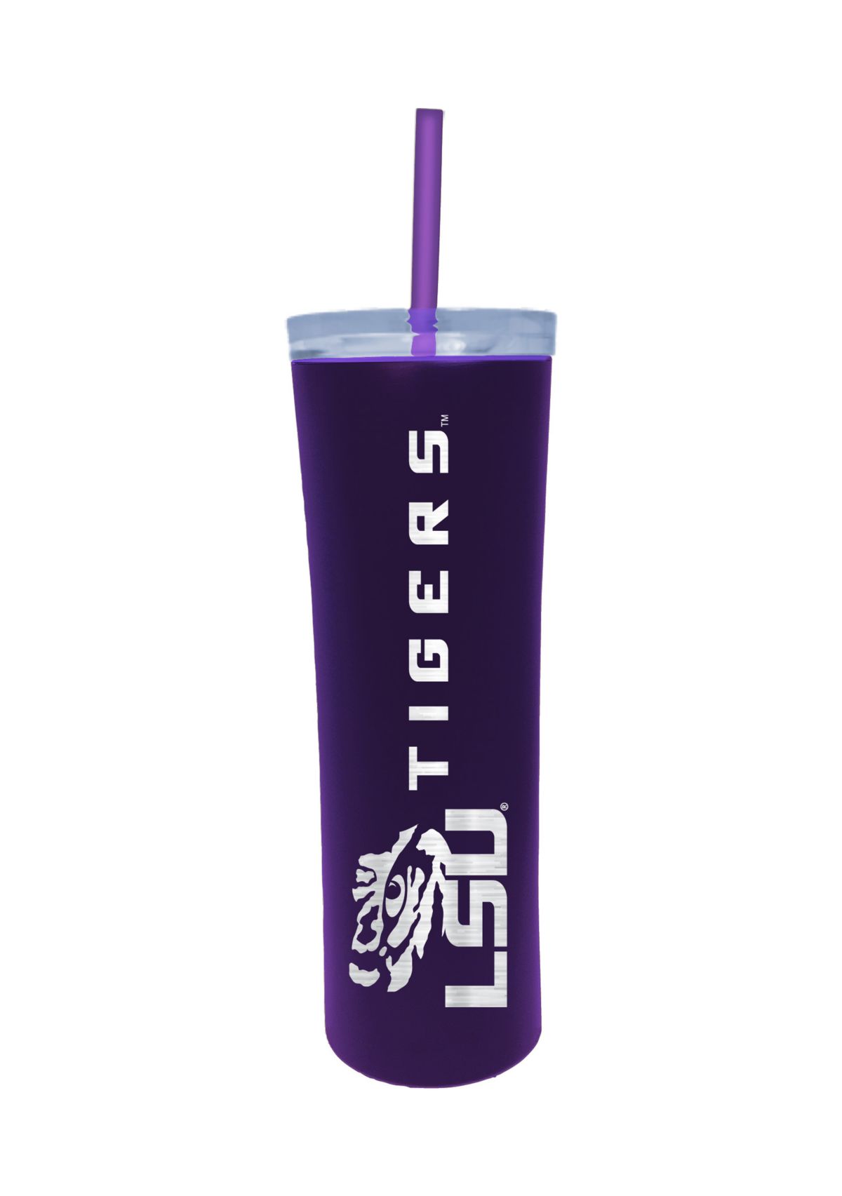 NCAA LSU Tigers 18oz Team Colored Skinny Tumbler
