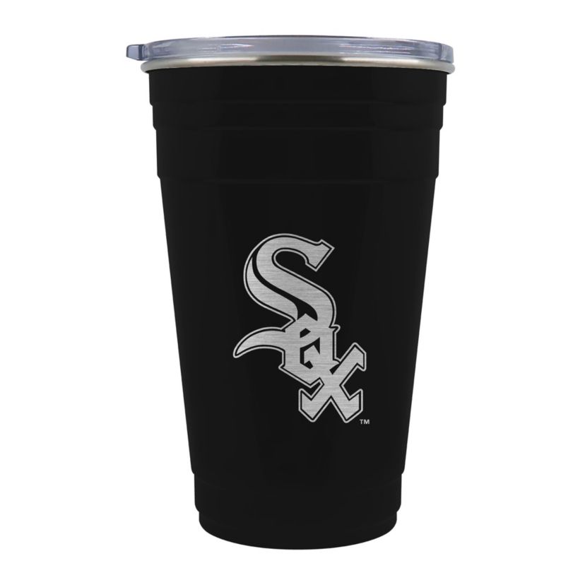 NFL MLB Chicago White Sox 22oz Tailgater Tumbler:22 Ounces:Black