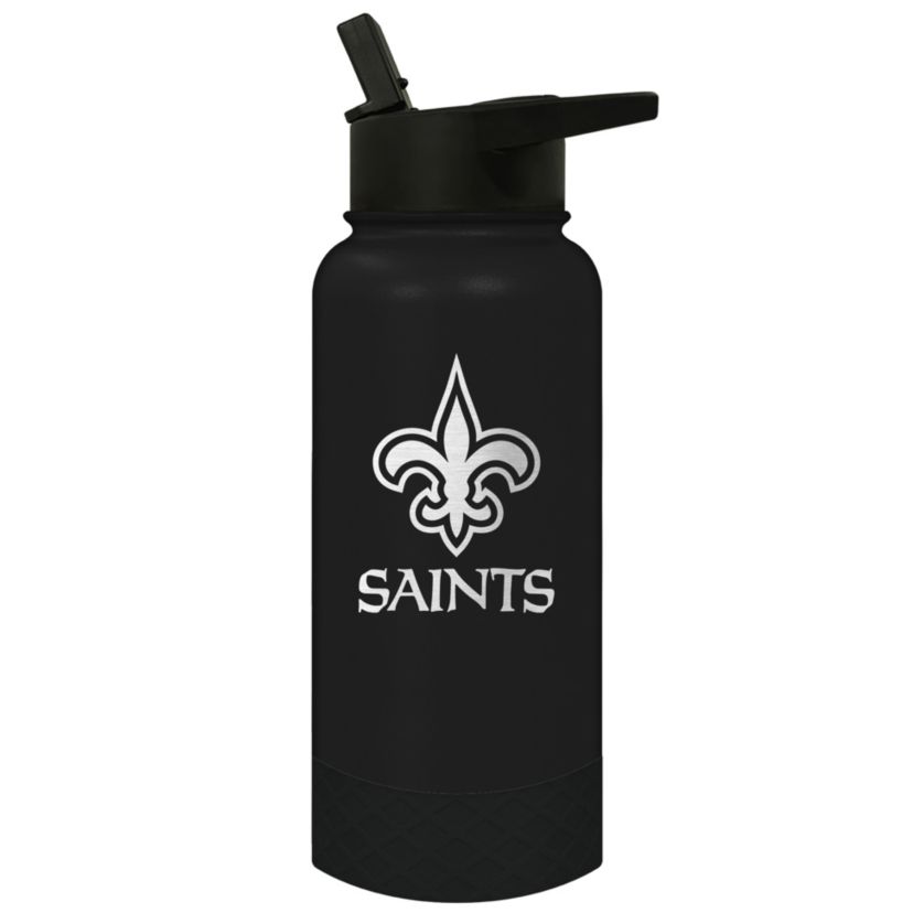 NFL New Orleans Saints 32oz Thirst Waterbottle:32 Ounces:Black