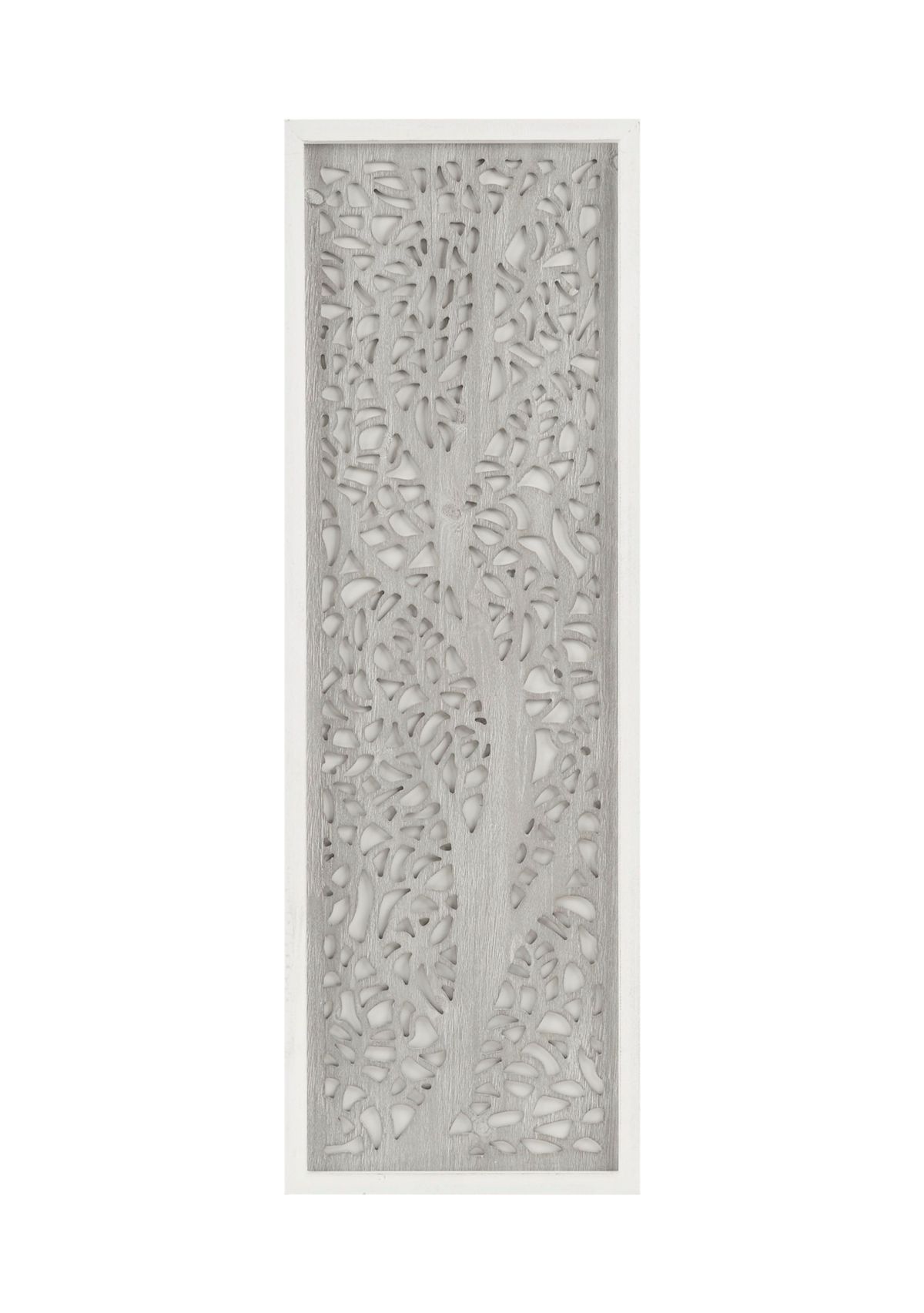 Laurel Branches Laser Cut Tree Framed Panel Wall Decor