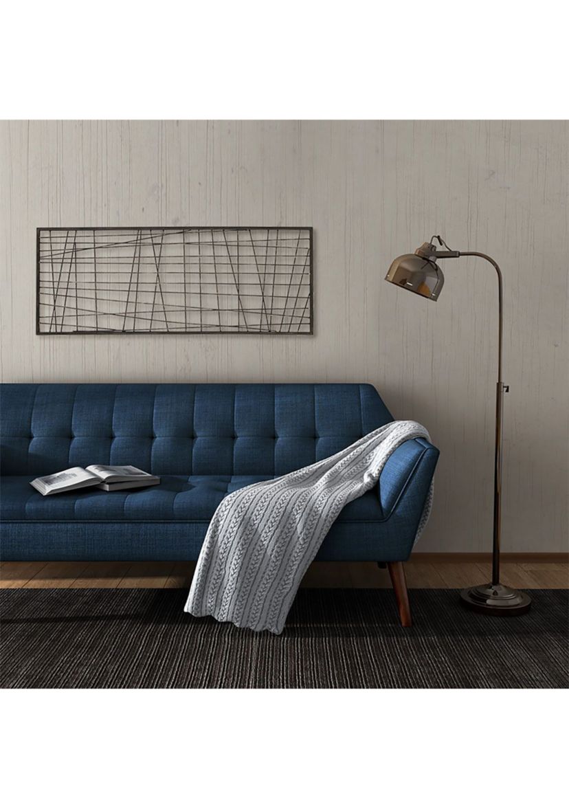 Savoy Distressed Black Metal Wall Décor