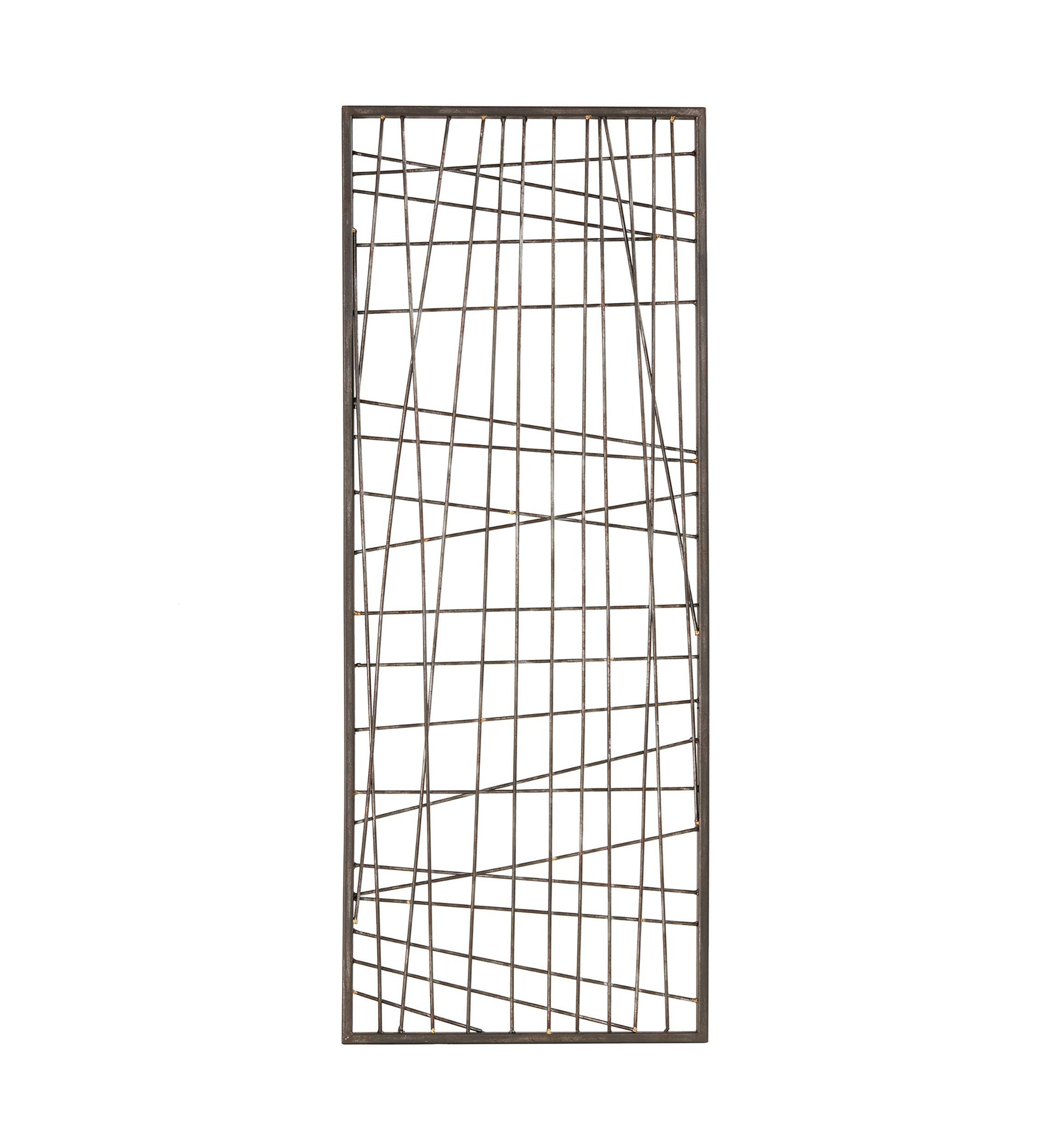 Savoy Distressed Black Metal Wall Décor