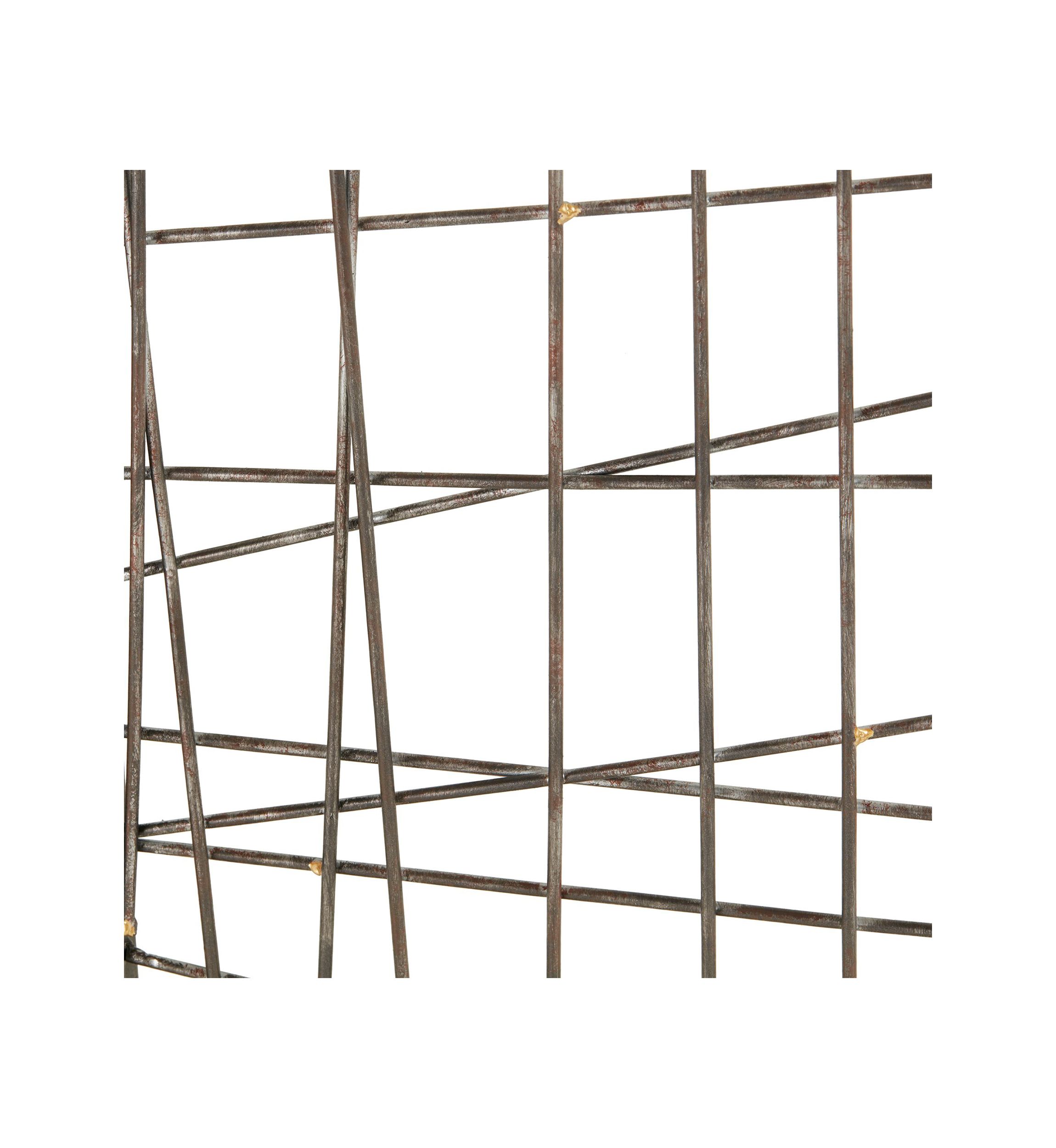 Savoy Distressed Black Metal Wall Décor