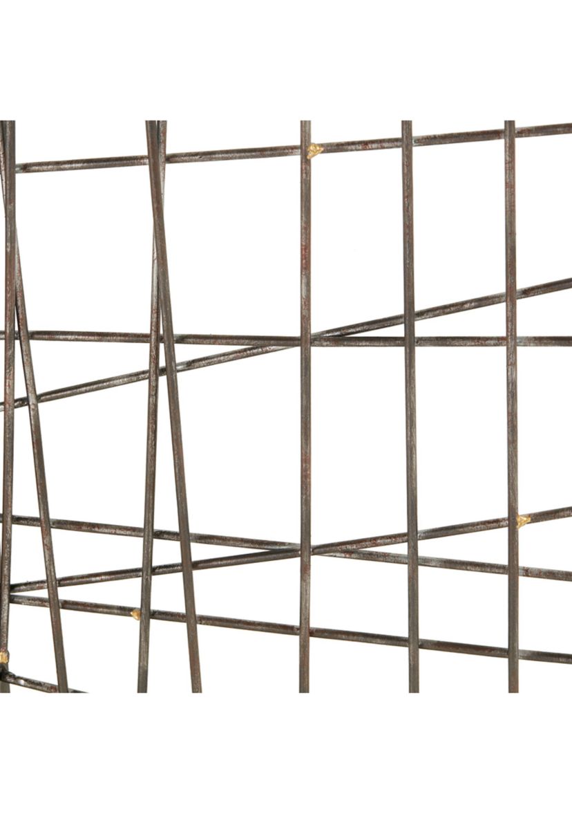 Savoy Distressed Black Metal Wall Décor