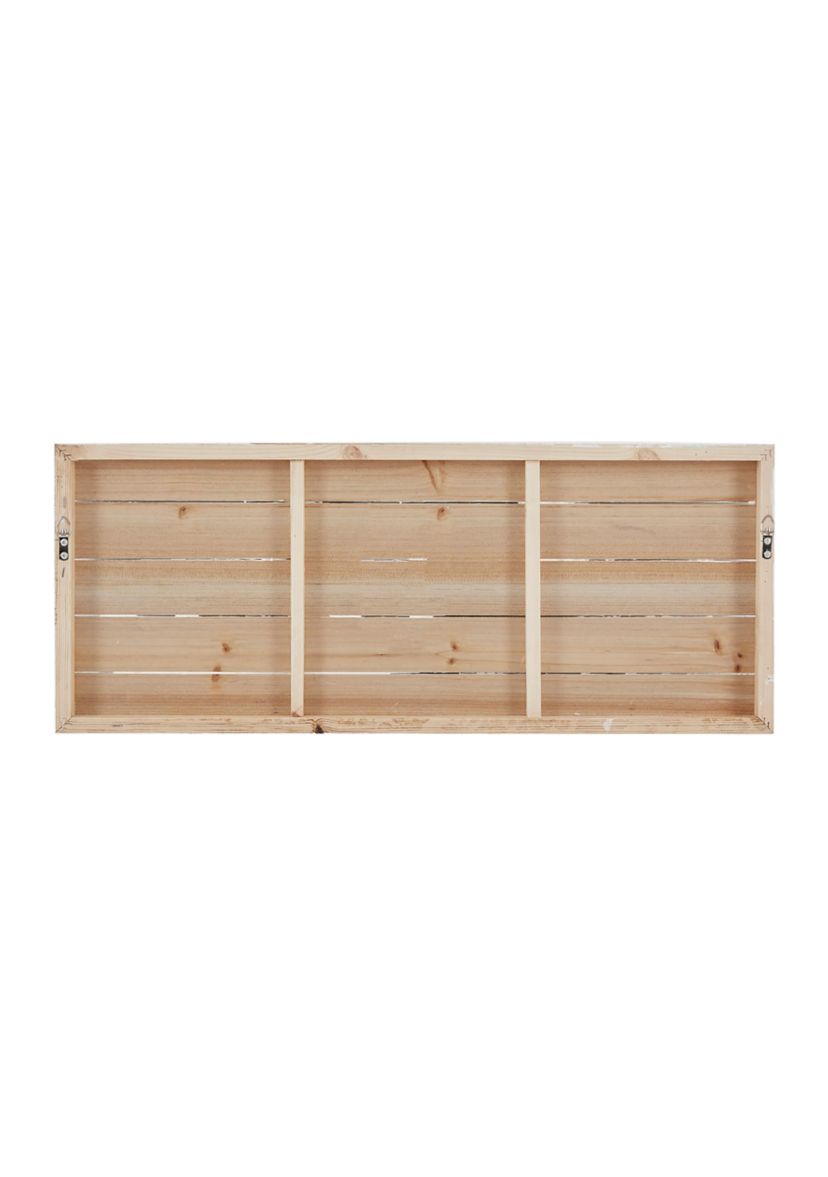 Perched Birds Hand Painted Wood Plank Panel Wall Décor