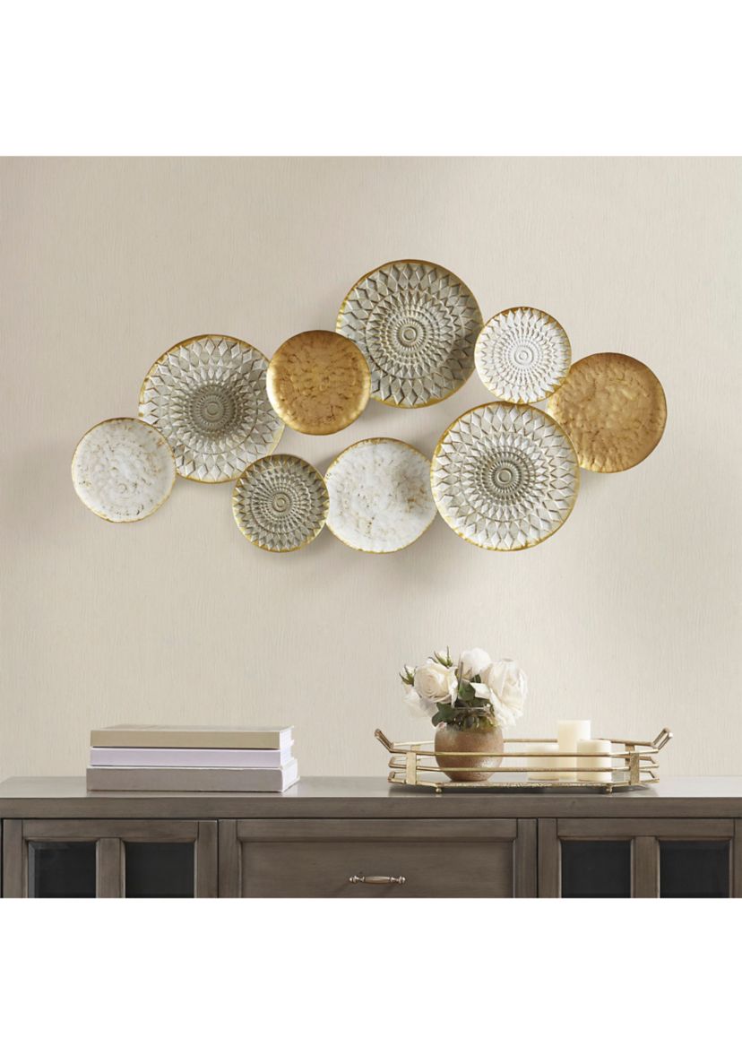 Legion Multi-colored Geometric Metal Discs Wall Decor