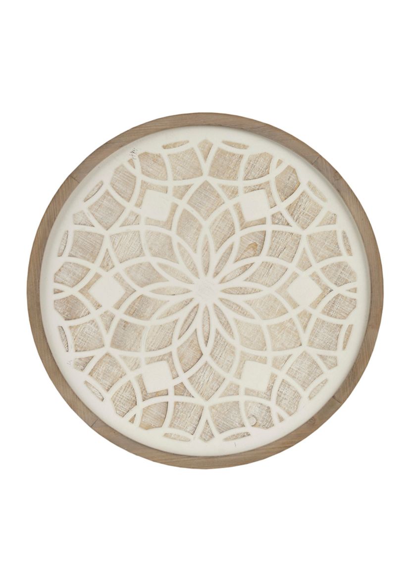 Leah Round Two-tone Medallion Wall Décor