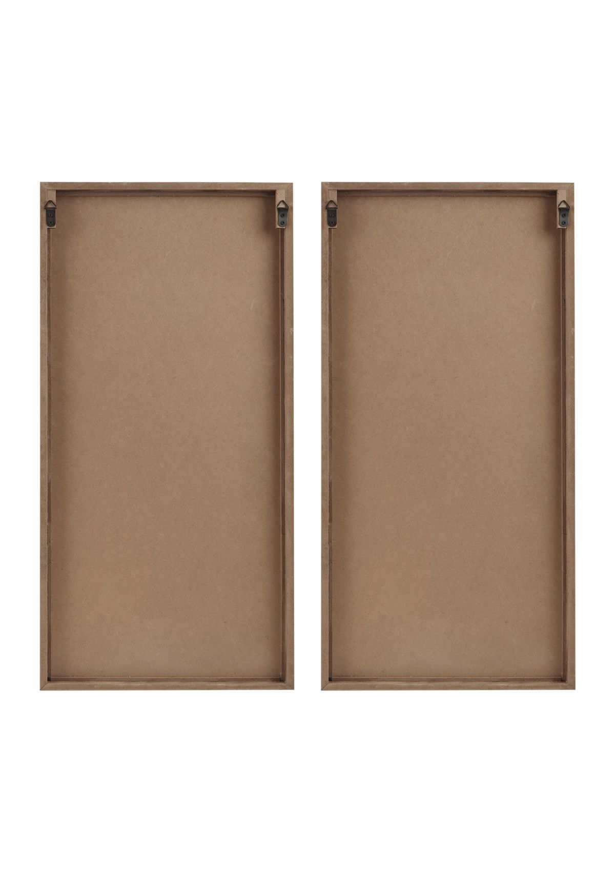 Birch Palms Two-tone 2-piece Wood Panel Wall Decor Set