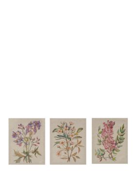Linen Botanicals Canvas Set 