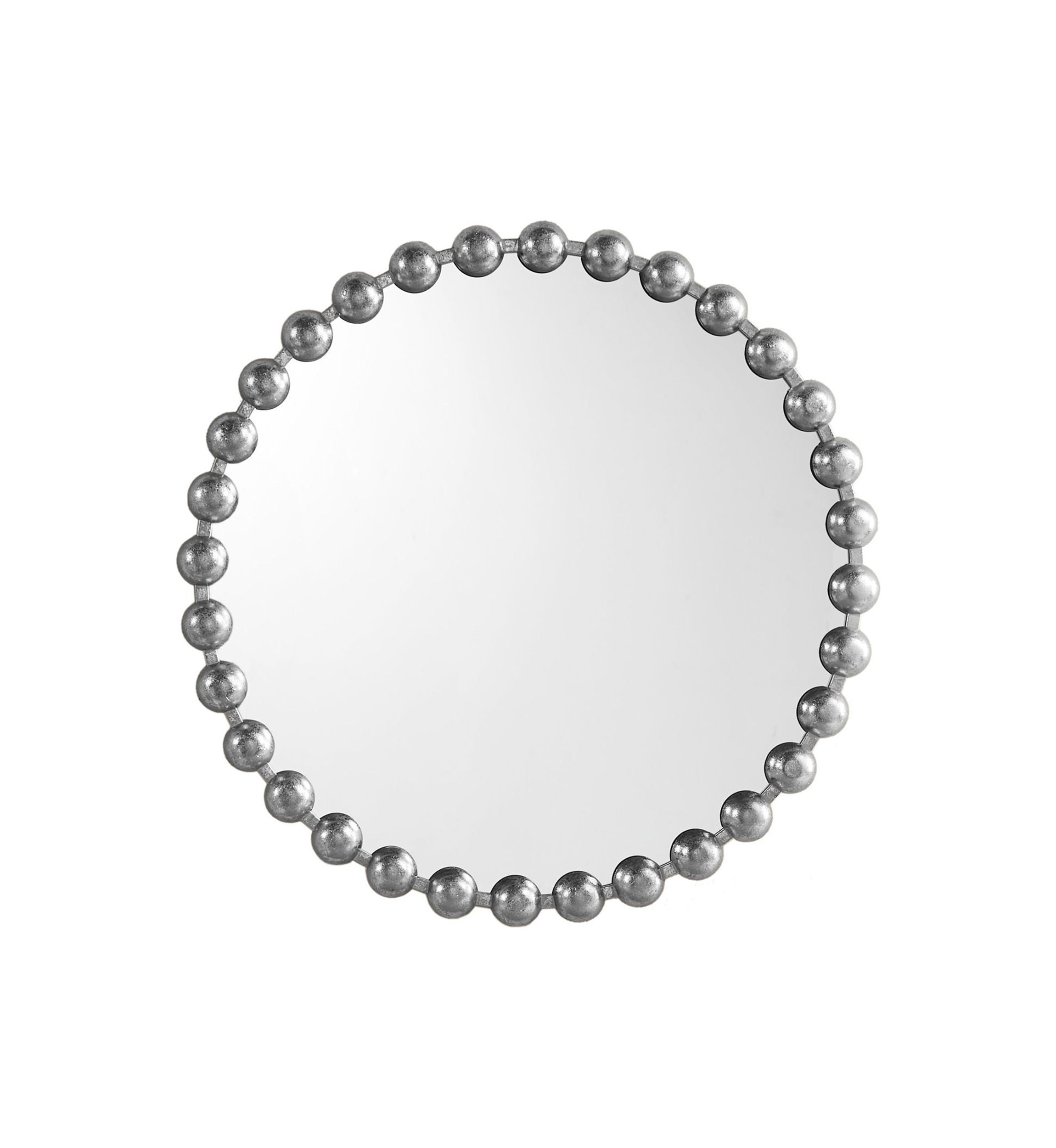 Marlowe Beaded Round Wall Mirror