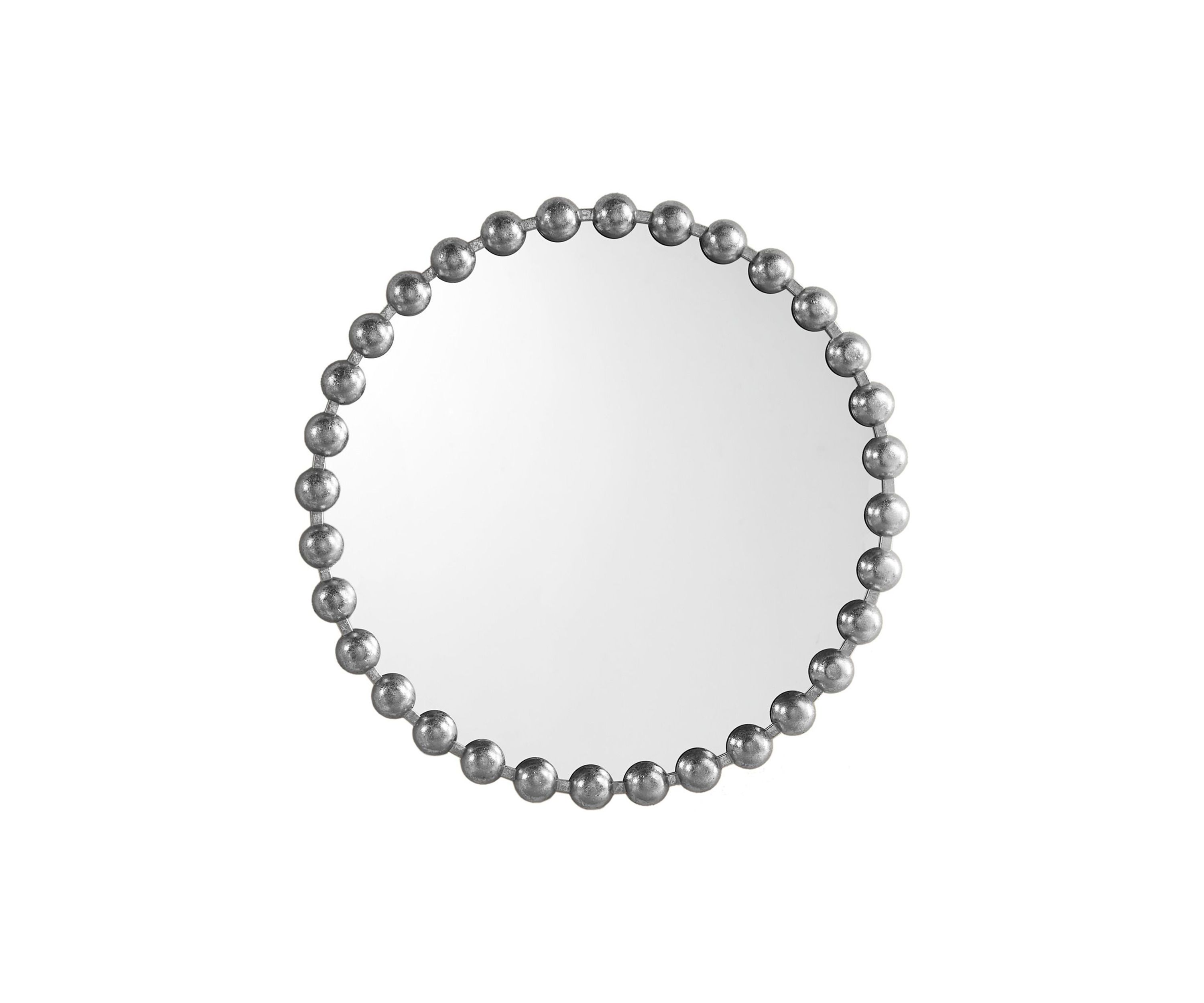 Marlowe Beaded Round Wall Mirror