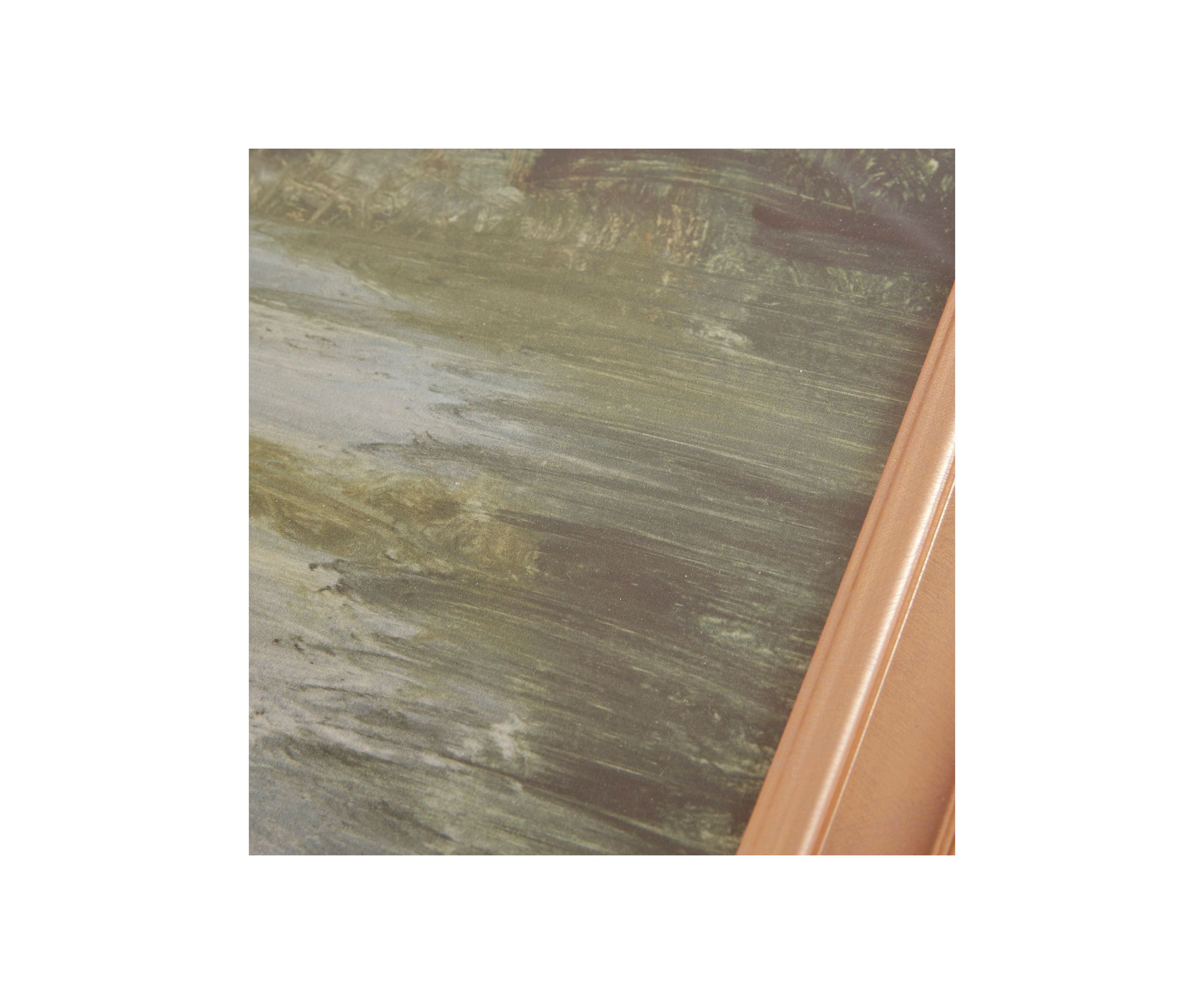Estuary Abstract Landscape Framed Glass Wall Art