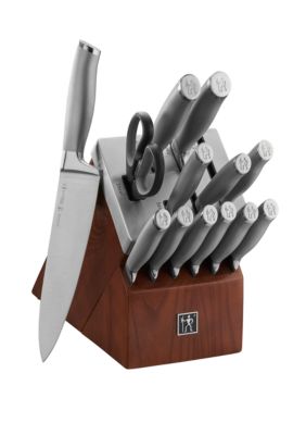 Farberware EdgeKeeper 14-Piece Forged Triple Rivet Kitchen Knife Block Set,Black