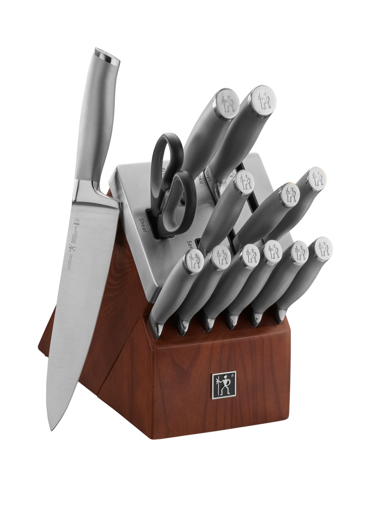 Modernist 14 Piece Self Sharpening Knife Block Set