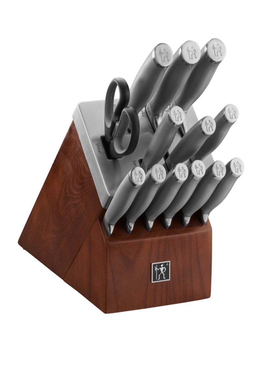 Modernist 14 Piece Self Sharpening Knife Block Set