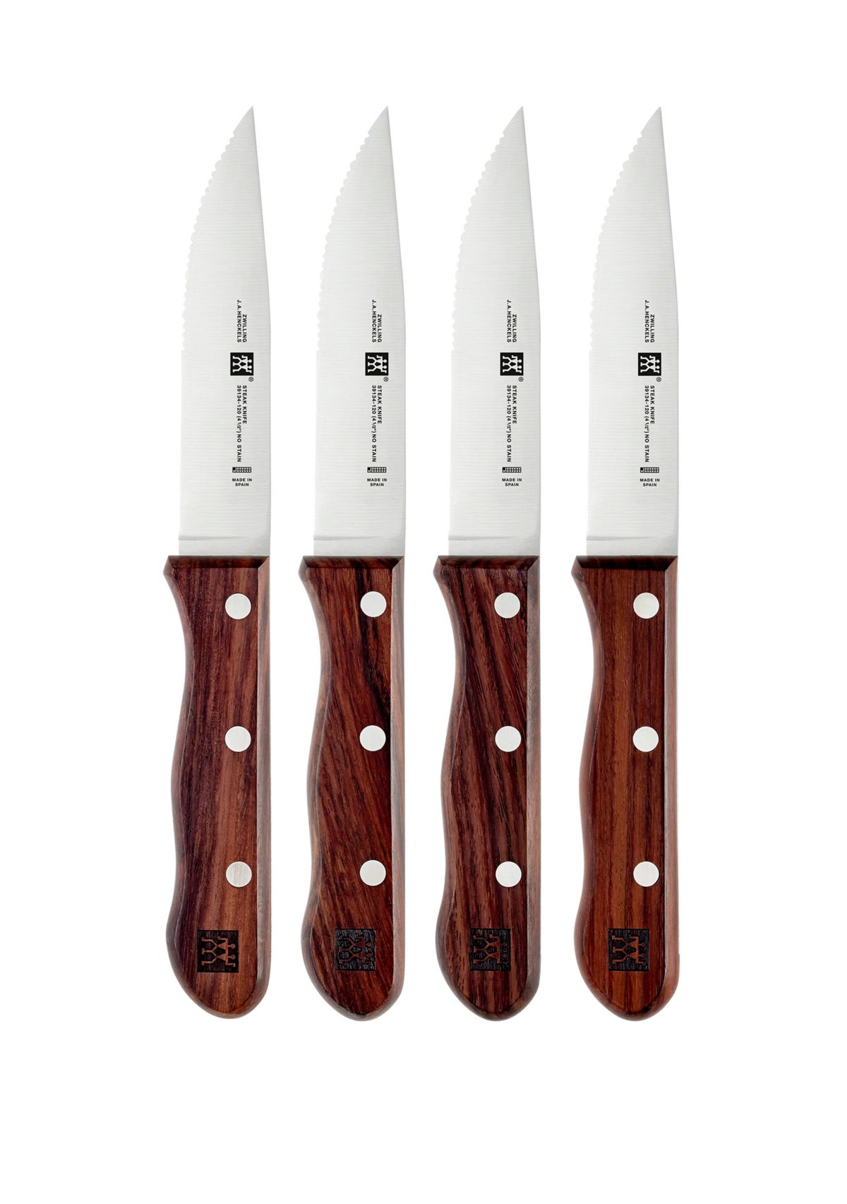Set of 4 Steakhouse Steak Knives with Storage Case
