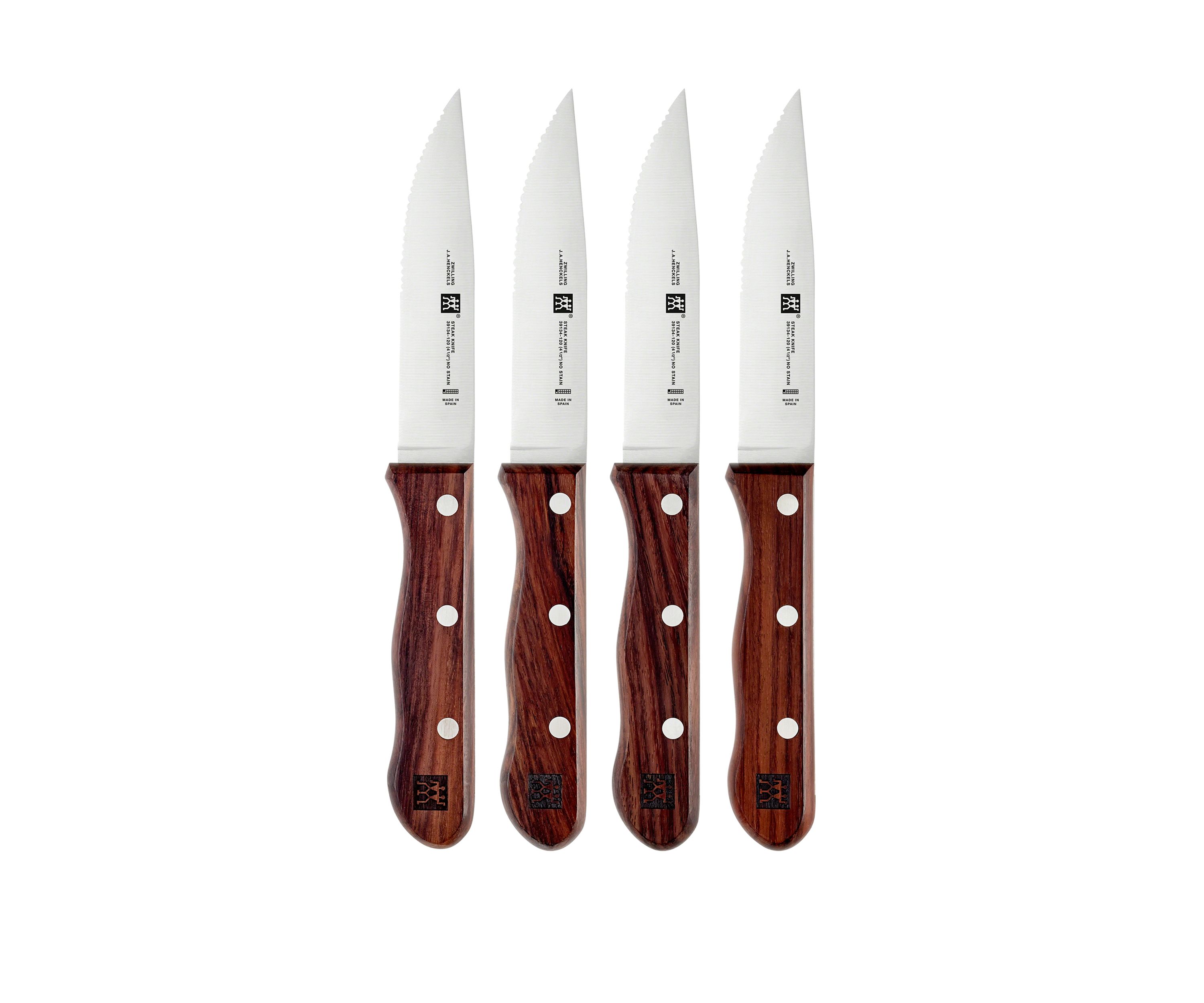 Set of 4 Steakhouse Steak Knives with Storage Case