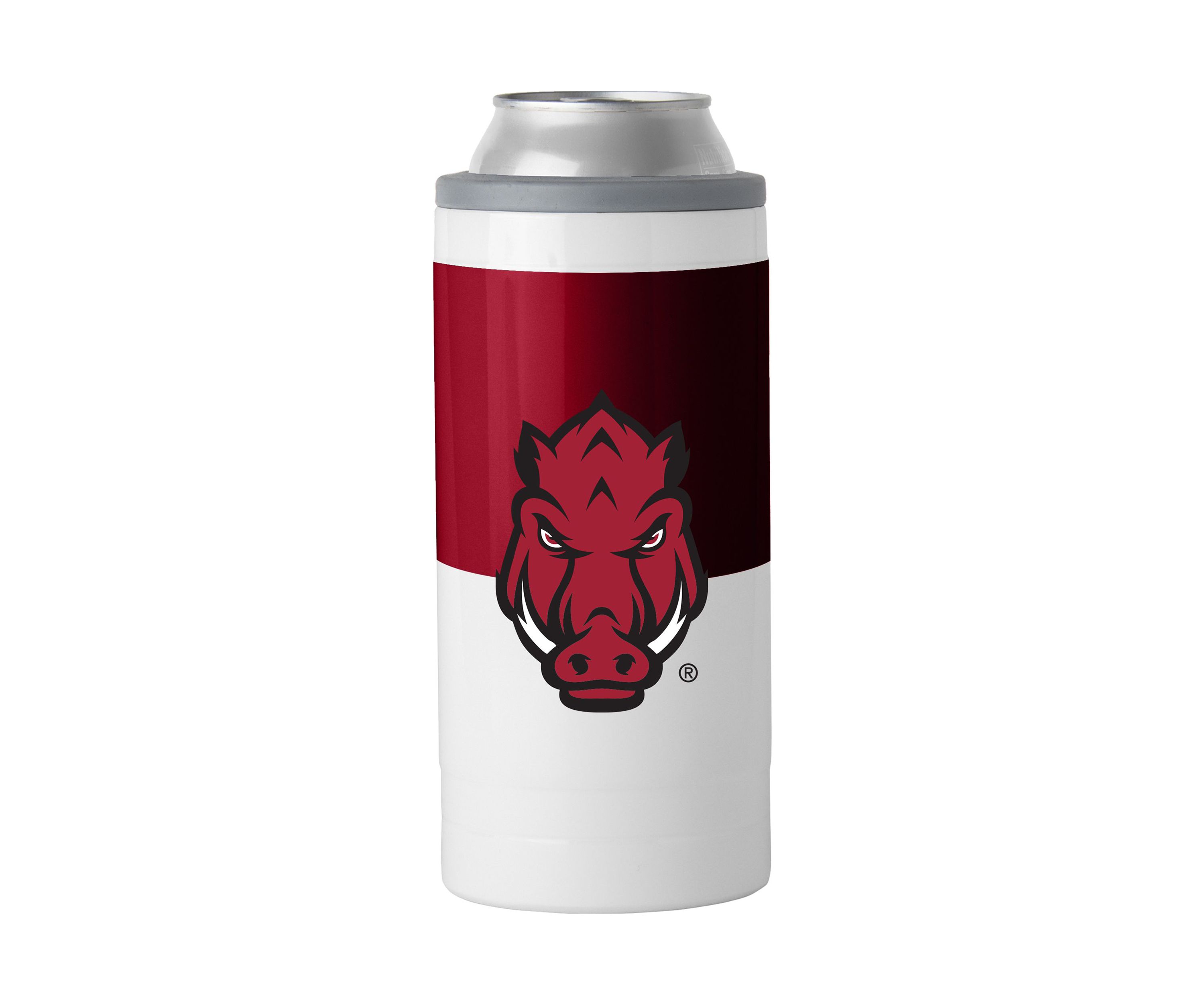 Arkansas Razorbacks NCAA Arkansas 12oz Colorblock Slim Can Coolie