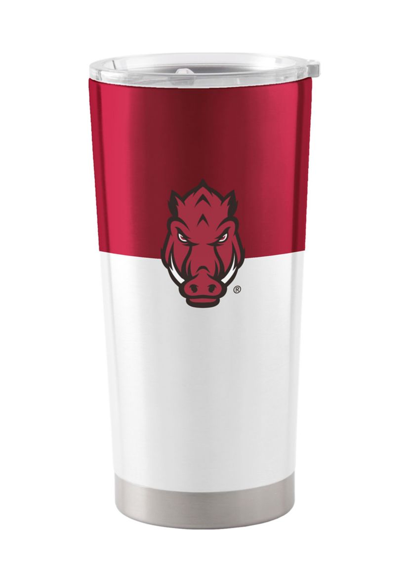 NCAA Arkansas Razorbacks 20oz. Colorblock Stainless Tumbler